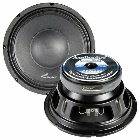 AUDIOPIPE 10 in. 700 Watt Dynamic Mid Range Car Audio Loudspeaker AU599909